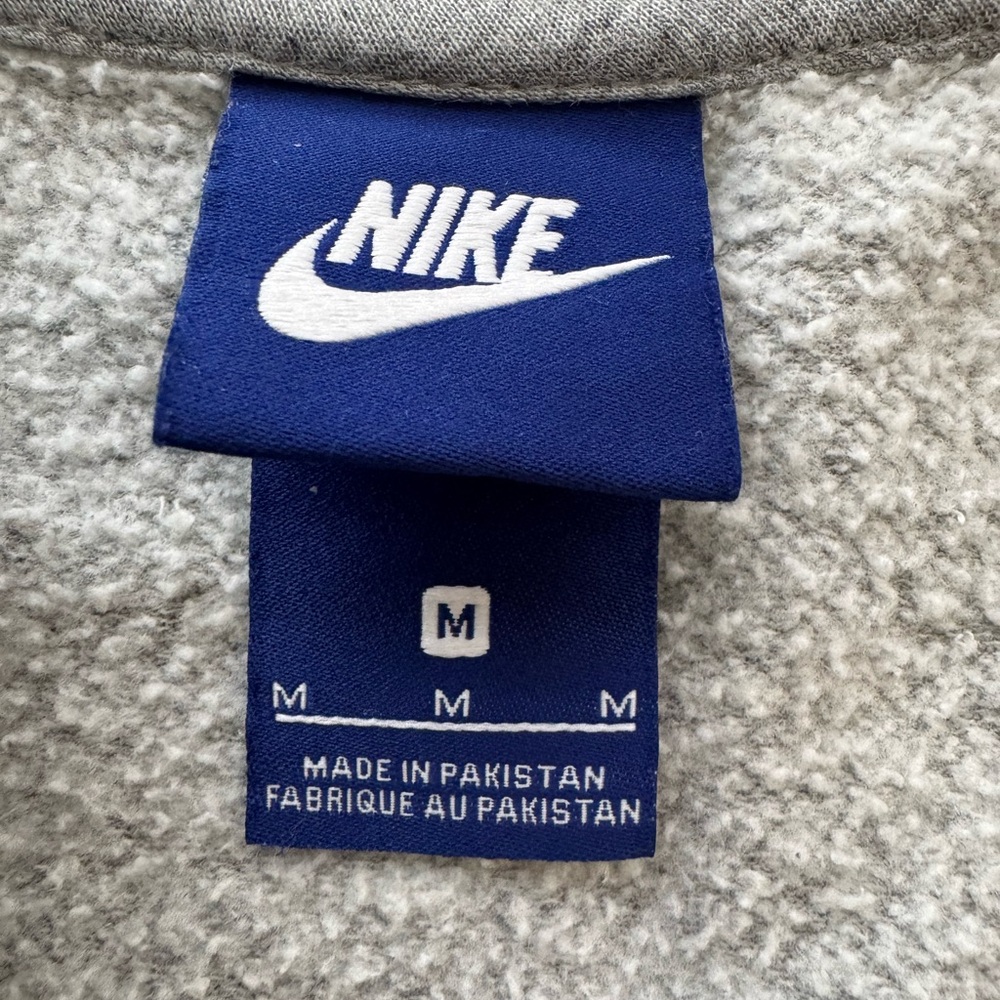 Nike Gray Zip Up Long Sleeve Front Zip Pockets Size Medium - Picture 8 of 12